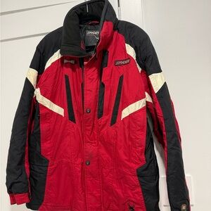 Spyder Men's Bold Red and Black Ski Jacket